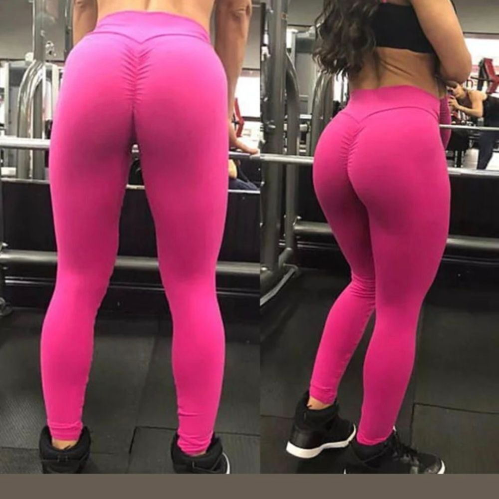 Women Leggings Booty Scrunch Round High Waist Butt Yoga Legging Fitness Pants